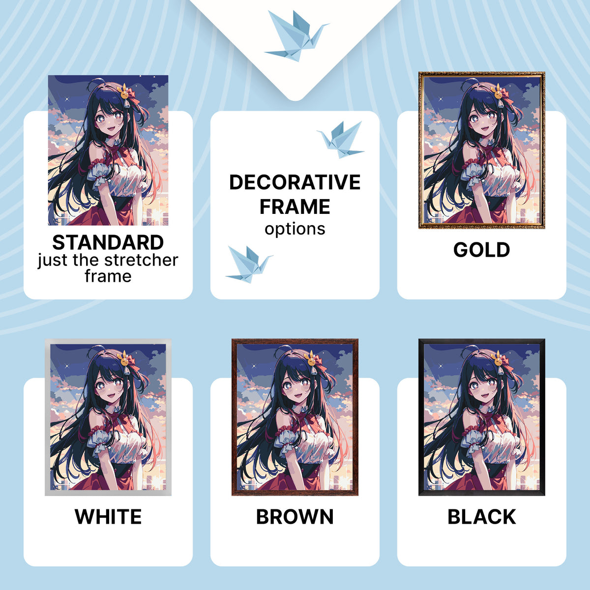 Malen nach Zahlen auf Keilrahmen 40×50 cm – Oshi no Ko, Ai Hoshino – Anime – LW 30570
