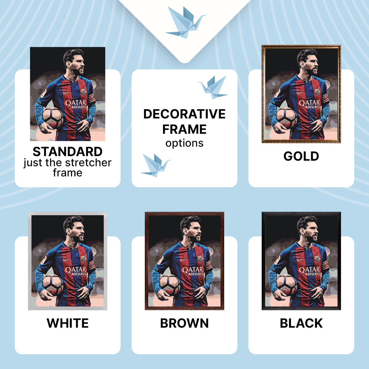 Malen nach Zahlen auf Keilrahmen 40×50 cm – Fußballer Lionel Messi – Menschen – LW 345