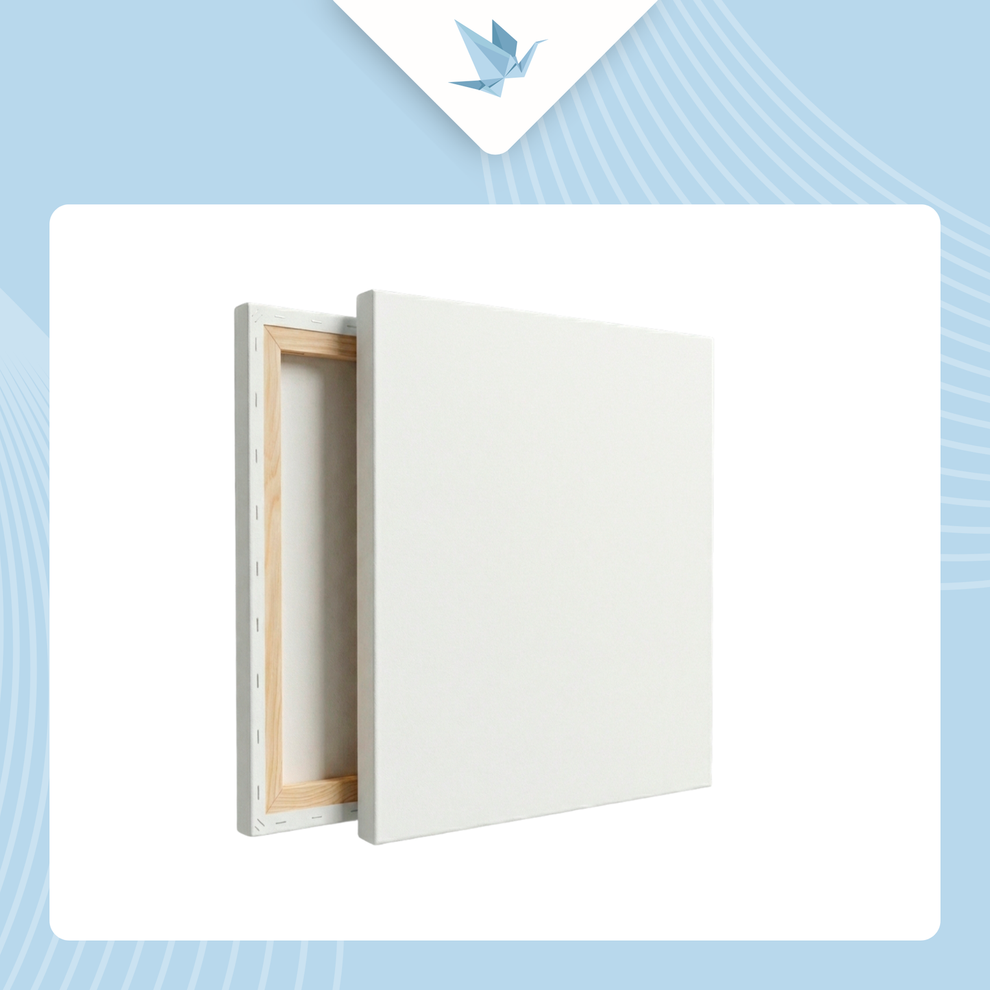 Grundierte Leinwand auf Holzkeilrahmen 40×40 cm, 280 g/m²