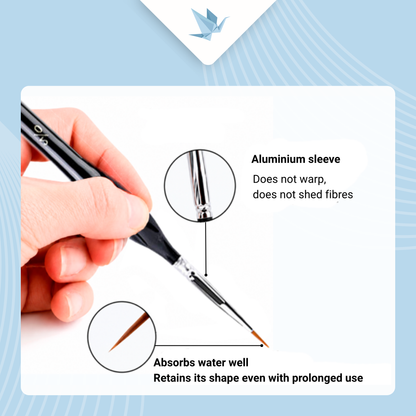 Professional nylon brush for fine details
