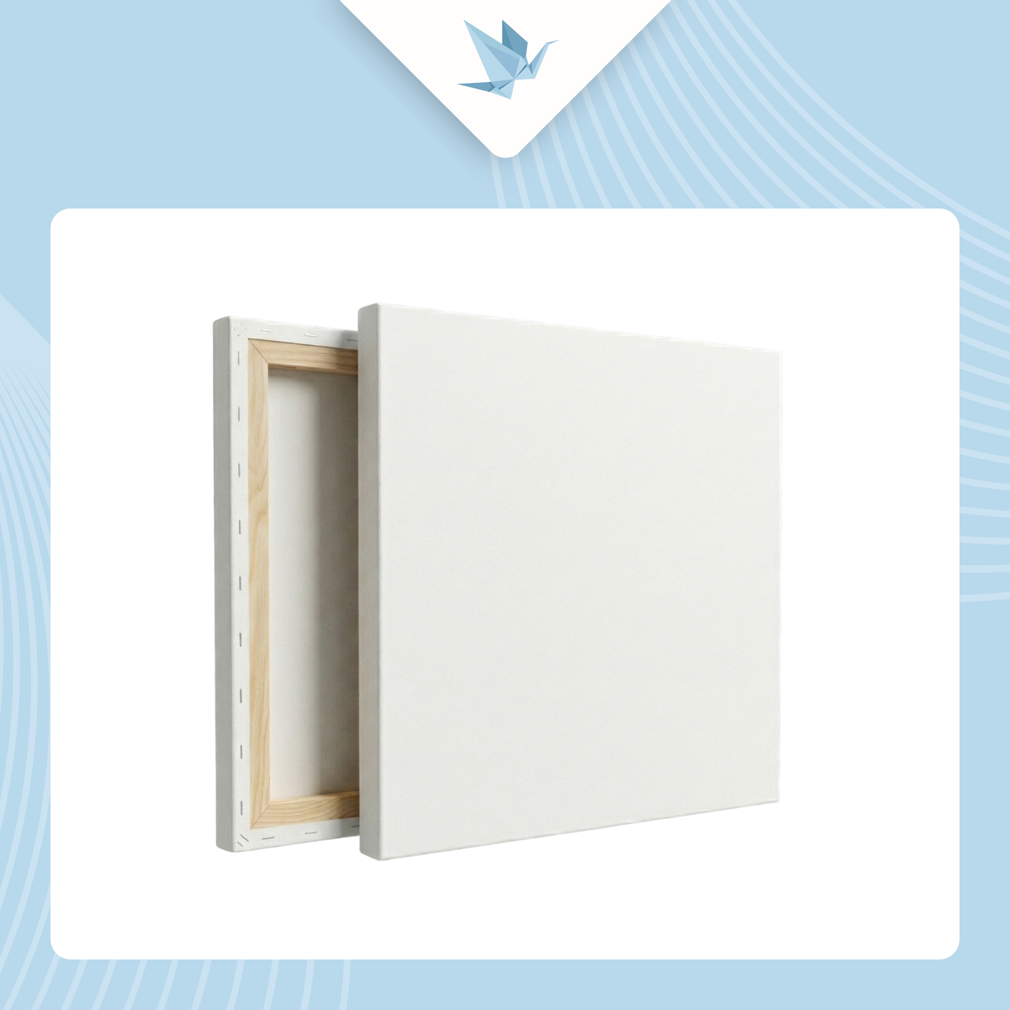 Grundierte Leinwand auf Holzkeilrahmen 20×20 cm, 280 g/m²