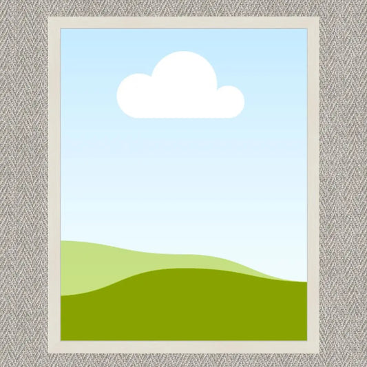 Bilderrahmen (Baguette) 40×50 cm – weiß