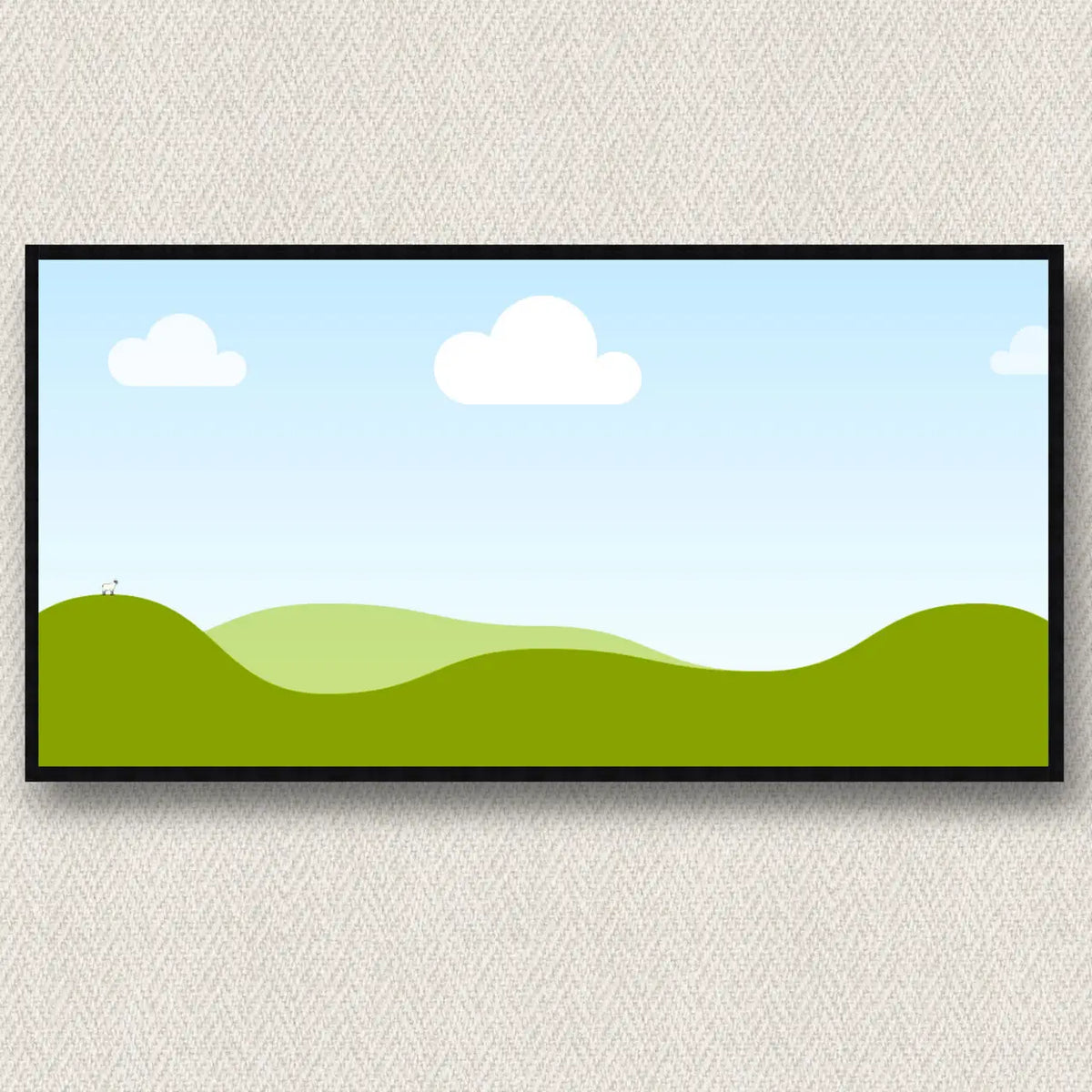 Dekoratívny bagetový rám 40×80 cm, čierny