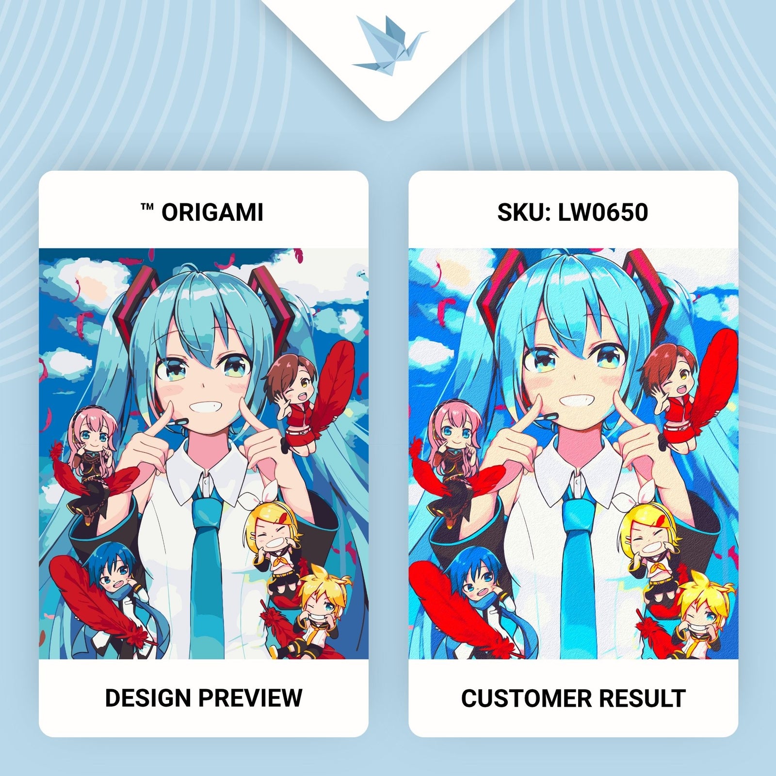 Maľovanie podľa čísel na ráme 40*50 cm - Vocaloid Miku Hatsune - Anime - LW 0650