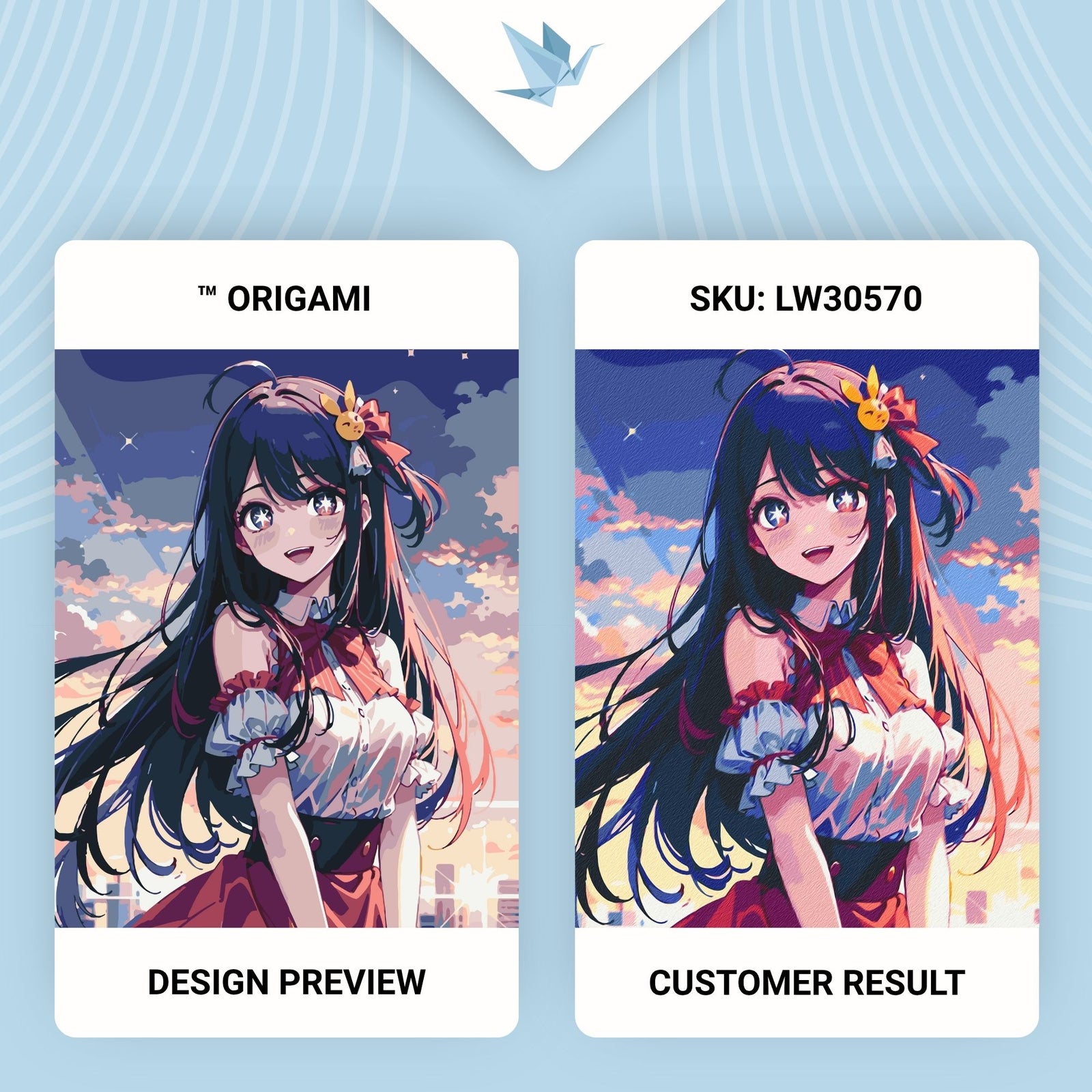 Maľovanie podľa čísel na ráme 40*50 cm - Hviezdne dieťa, Ai Hoshino - Anime - LW 30570
