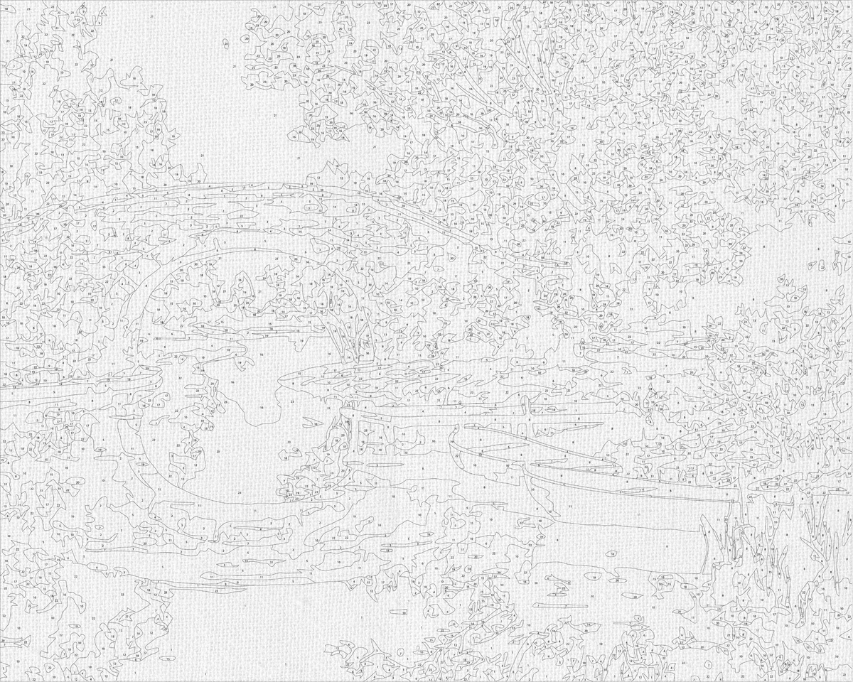 Maľovanie podľa čísel na ráme 40*50 cm - Jesenná krajina - Krajinka - LW 3077