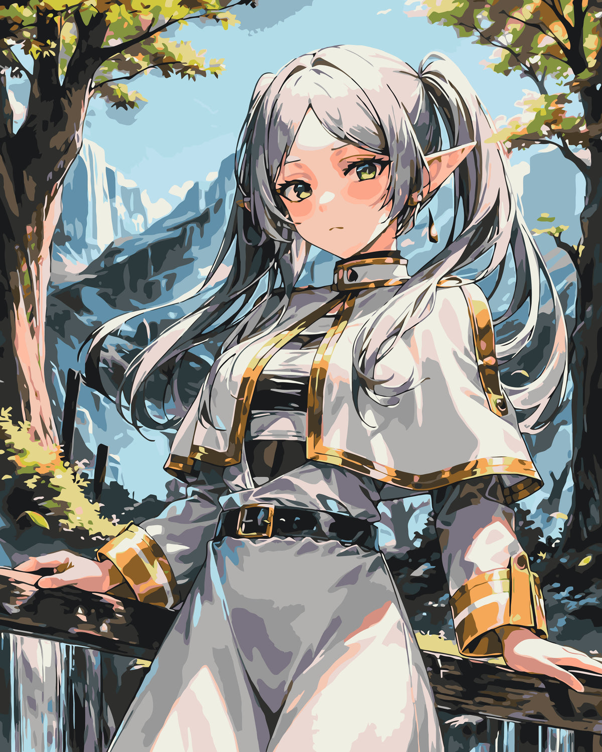 Maľovanie podľa čísel na ráme 40*50 cm - Frieren - Anime - LW 31020