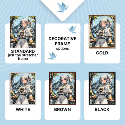 Malen nach Zahlen auf Keilrahmen 40×50 cm – Frieren – Anime – LW 31020