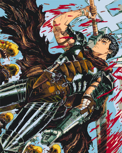 Maľovanie podľa čísel na ráme 40*50 cm - Berserk - Anime - LW 31180