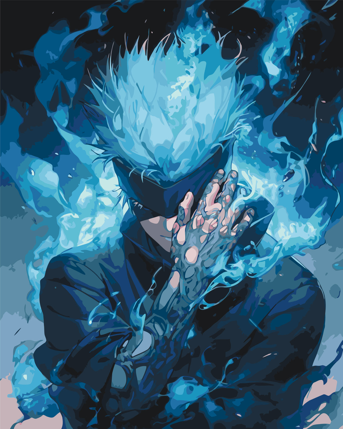 Maľovanie podľa čísel na ráme 40*50 cm - Satoru Gojo, Jujutsu Kaisen - Anime - LW 31230