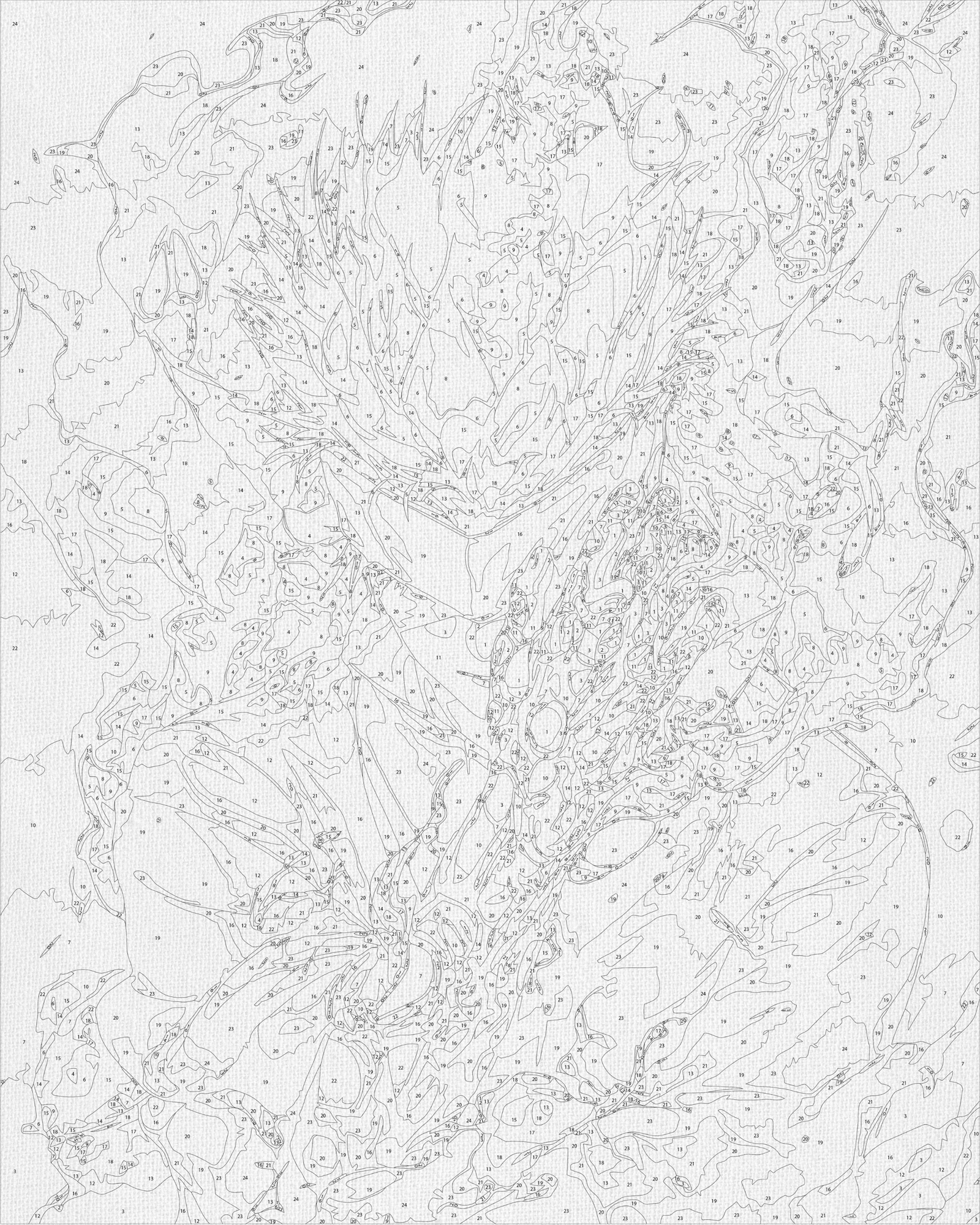 Maľovanie podľa čísel na ráme 40*50 cm - Satoru Gojo, Jujutsu Kaisen - Anime - LW 31230