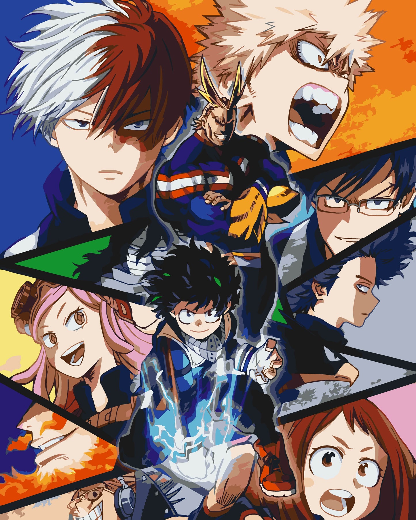Maľovanie podľa čísel na ráme 40*50 cm - My Hero Academia - Anime - LW 31290