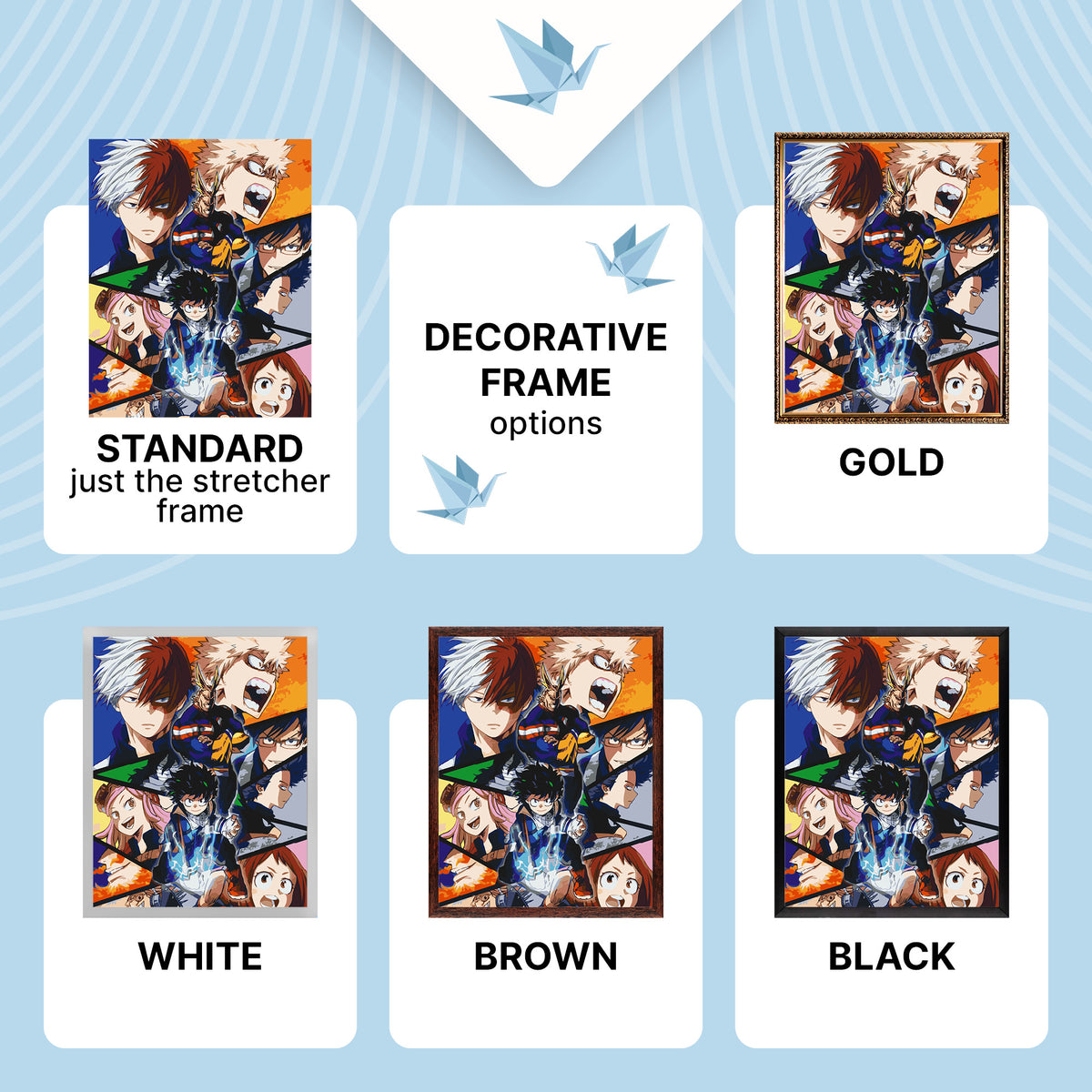 Malen nach Zahlen auf Keilrahmen 40×50 cm – My Hero Academia – Anime – LW 31290