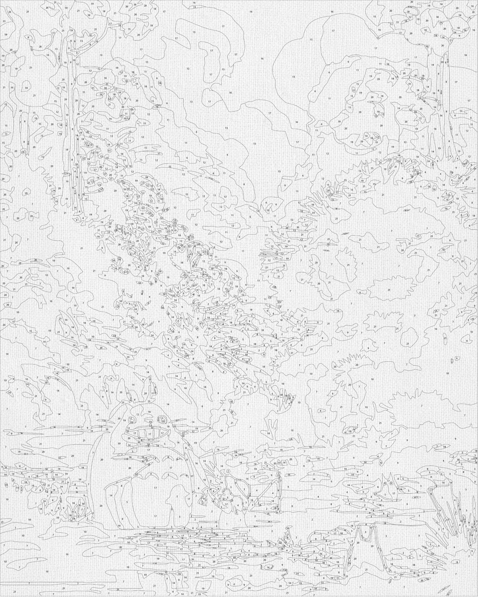 Maľovanie podľa čísel na ráme 40*50 cm - Môj sused Totoro - Anime - LW 3157