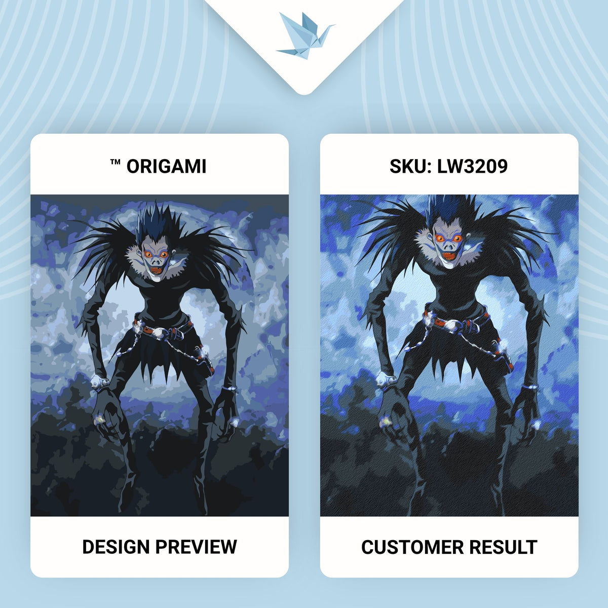 Maľovanie podľa čísel na ráme 40*50 cm - Death Note, Ryuk - Anime - LW 3209