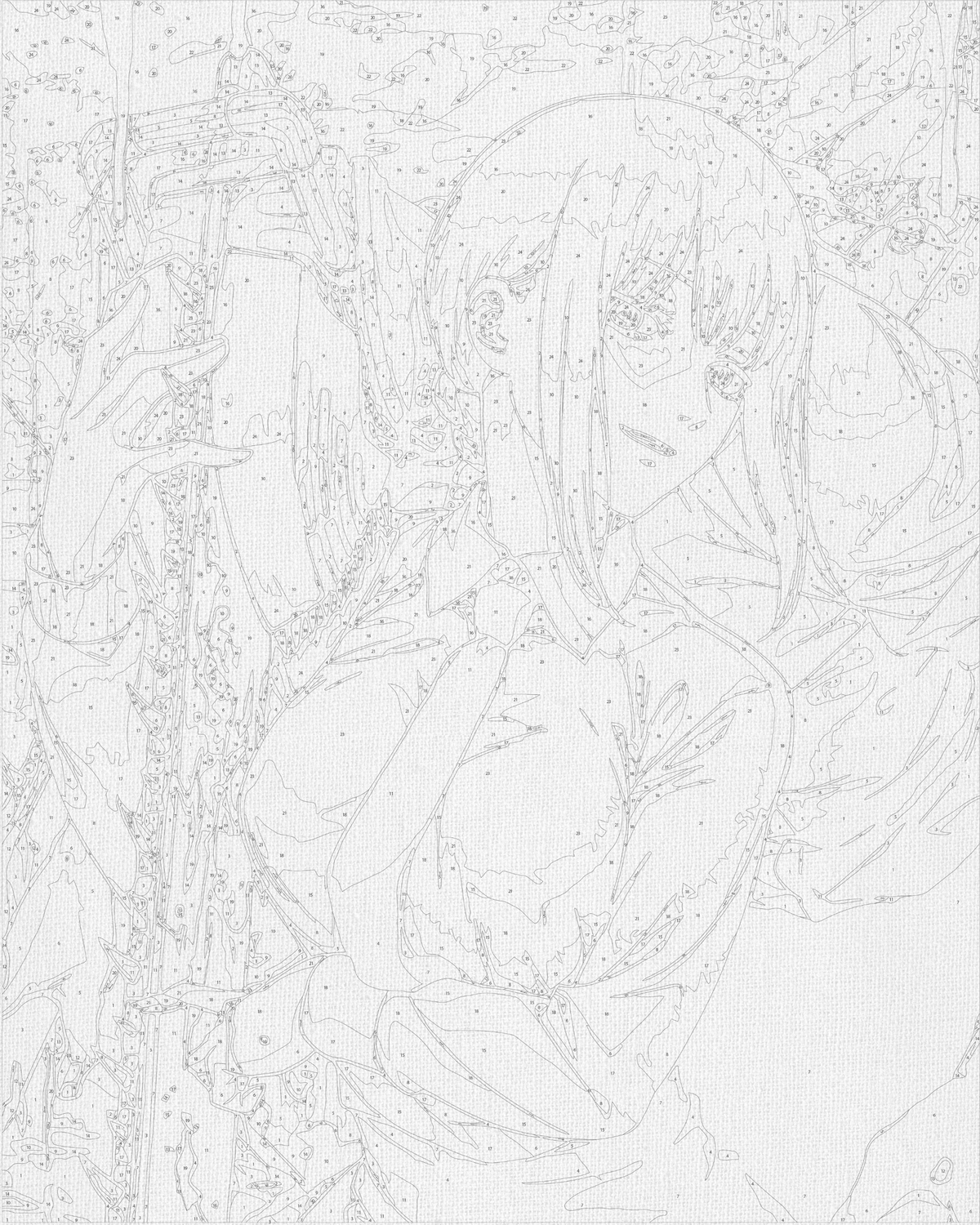 Maľovanie podľa čísel na ráme 40*50 cm - Chainsaw Man, Makima - Anime - LW 32190