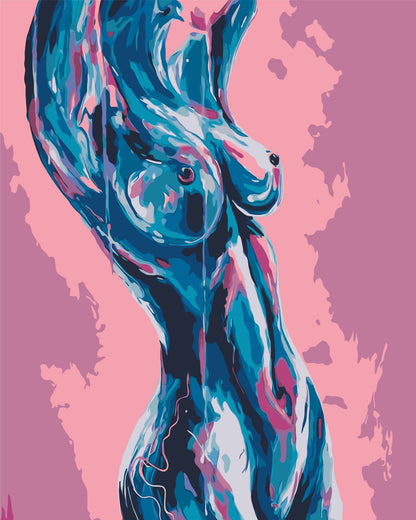 Maľovanie podľa čísel na ráme 40*50 cm - Ženské telo 18+ - Ľudia - LW 3403