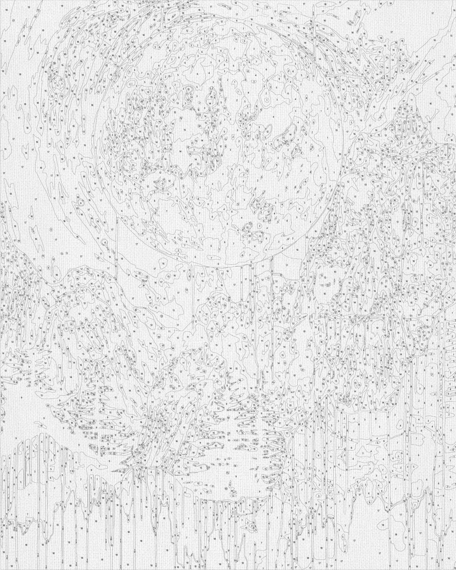 Maľovanie podľa čísel na ráme 40*50 cm - Tajomné hory s metalickými farbami - Krajinka - LW 3426