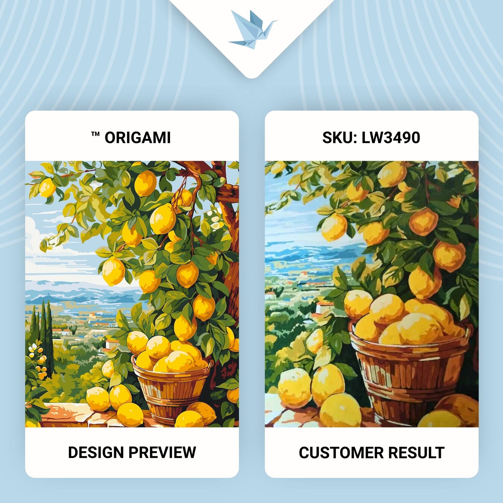 Malen nach Zahlen auf Keilrahmen 40×50 cm – Zitronenbaum (citrus) LW 3490