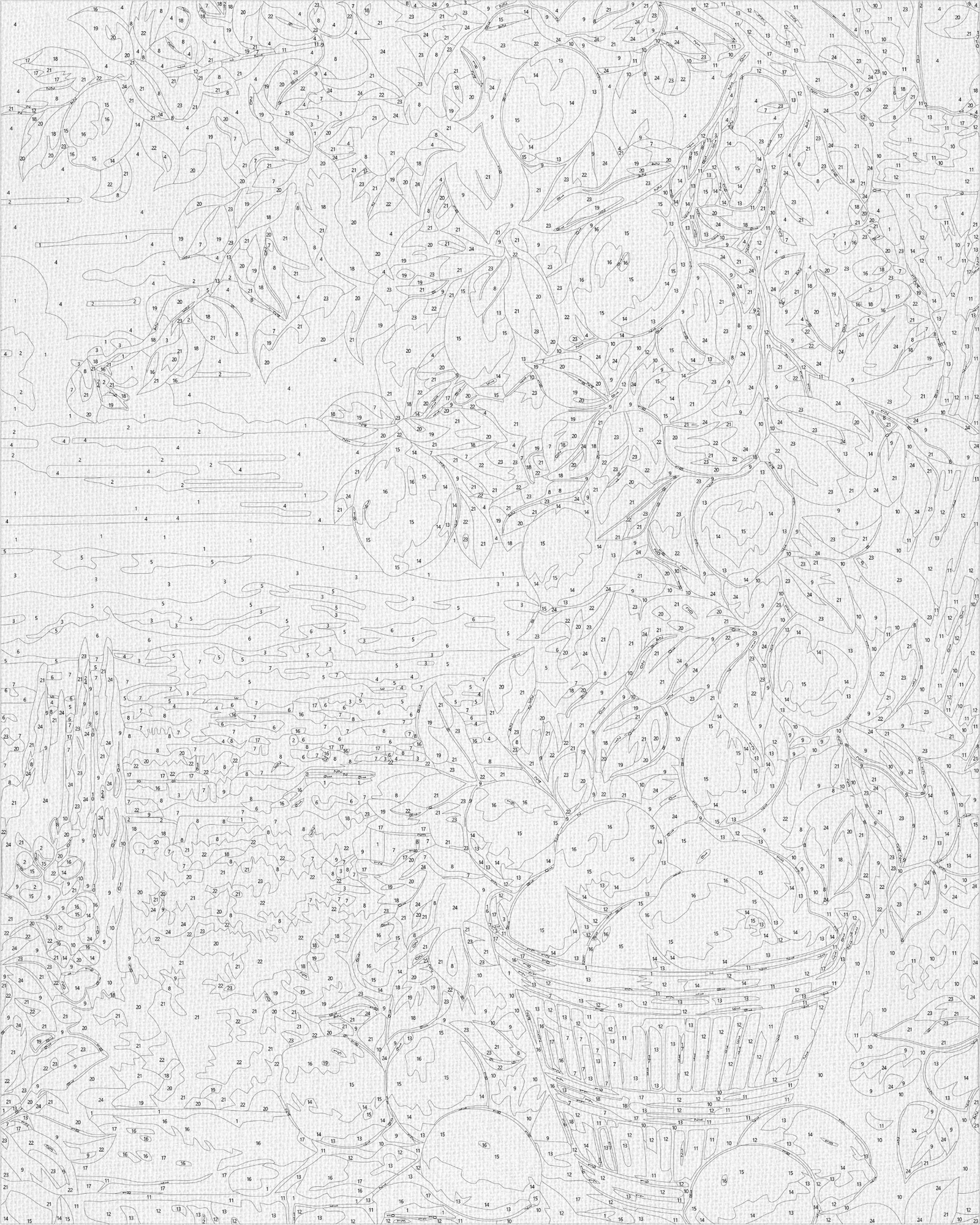 Malen nach Zahlen auf Keilrahmen 40×50 cm – Zitronenbaum (citrus) LW 3490
