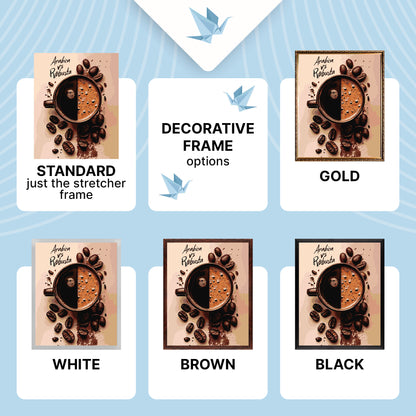 Malen nach Zahlen auf Keilrahmen 40×50 cm – Geschmack von Kaffee – Stillleben – LW 3547