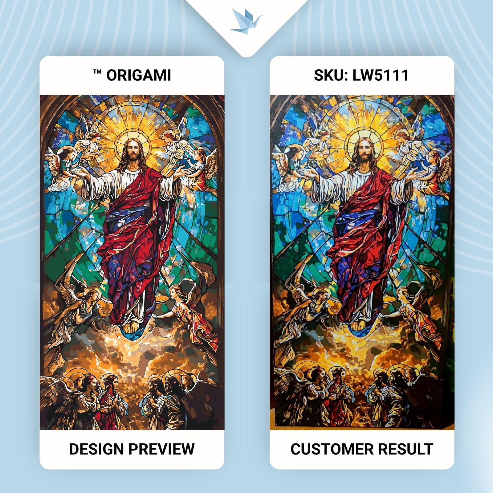 Malen nach Zahlen auf Keilrahmen 40×80 cm – Religion LW 5111