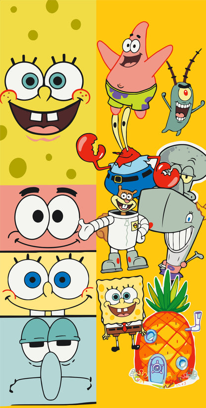 Maľovanie podľa čísel na ráme 40*80 cm – Filmoví hrdinovia. Morské dobrodružstvo SpongeBoba – LW 5139
