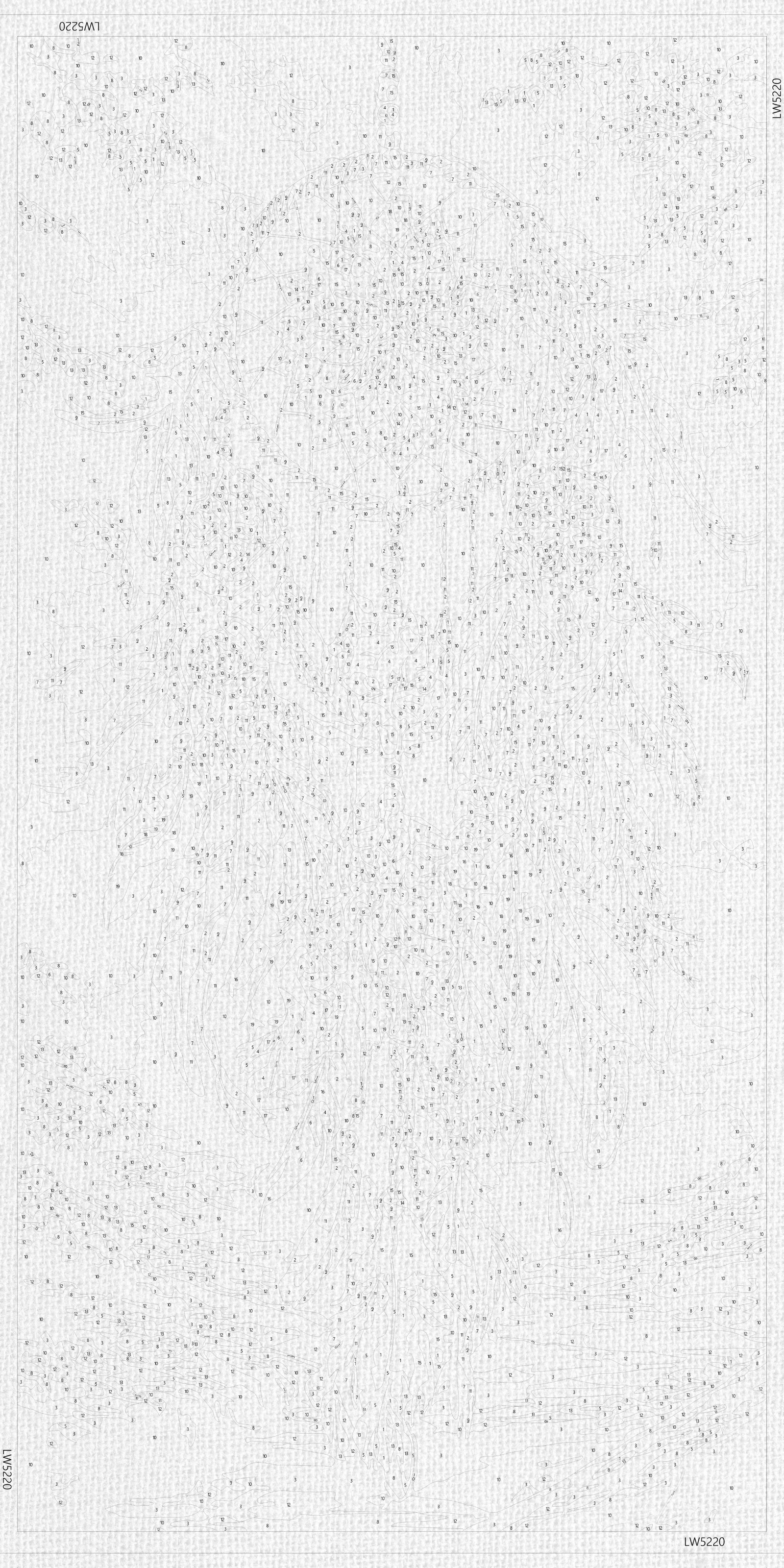 Malen nach Zahlen auf Keilrahmen 40×80 cm – Traumfänger – Landschaft mit Metallicfarben – LW 5220