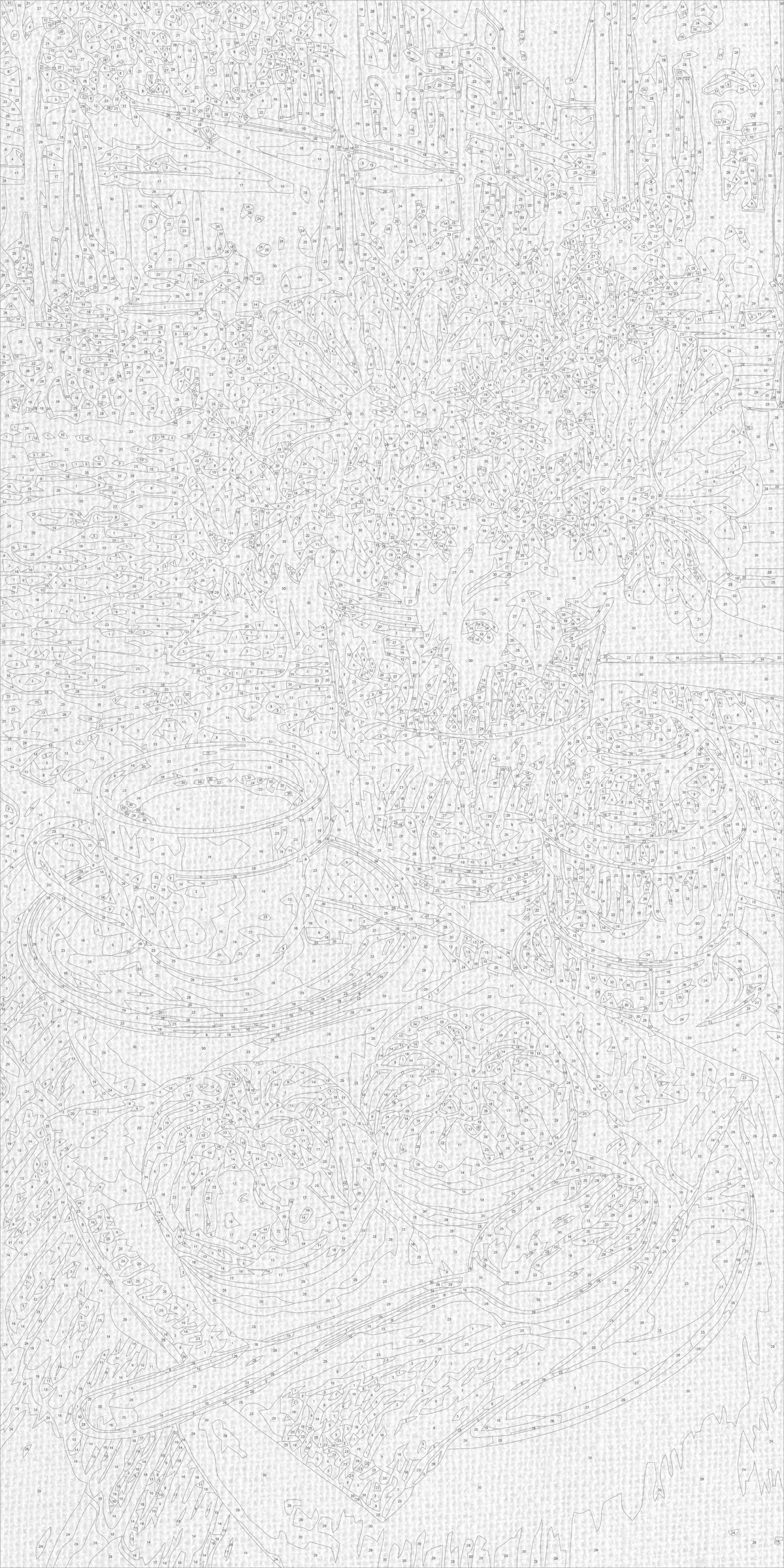 Maľovanie podľa čísel na ráme 40*80 cm - Ranná káva s donutmi - Zátišie - LW 5249